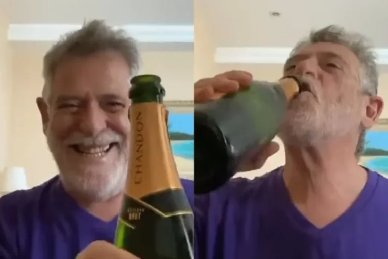 José de Abreu comemora à prisão de Bolsonaro e publica vídeo abrindo champanhe nas redes