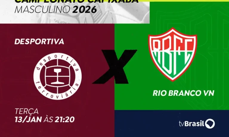 Campeonato Capixaba 2026: TV Brasil Abre Temporada com Clássico Desportiva Ferroviária x Rio Branco