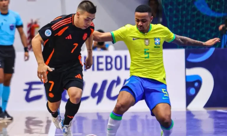 Brasil tropeça na estreia da Copa América de Futsal com empate contra Colômbia