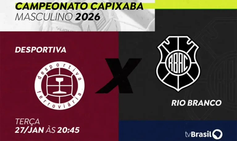 Futebol capixaba na tela da TV Brasil: Desportiva Ferroviária e Rio Branco duelam nesta terça