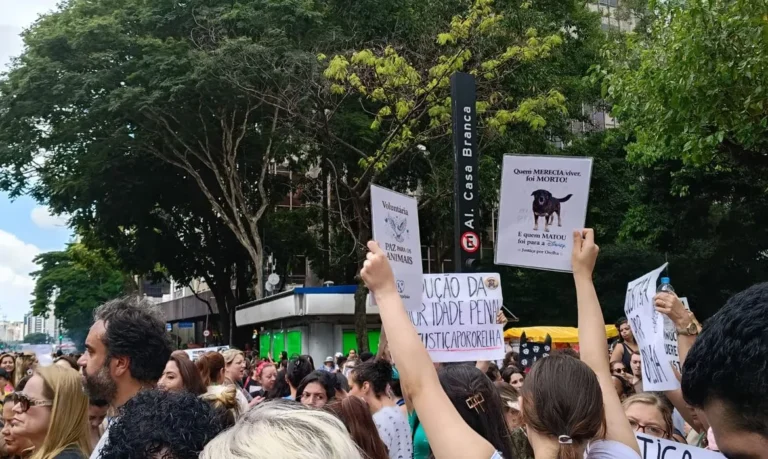 Justiça por Orelha: centenas em SP exigem punição para torturadores de cão
