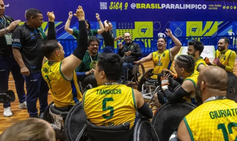Brasil fatura título inédito no rúgbi em cadeira de rodas mundial