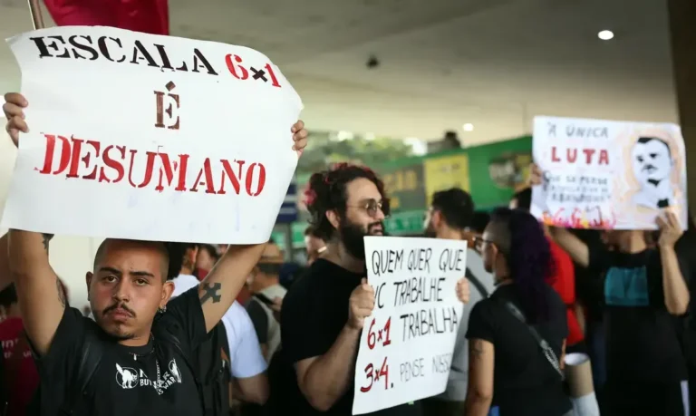 1º de Maio: fim da escala 6×1 e jornada reduzida em destaque nas mobilizações pelo país