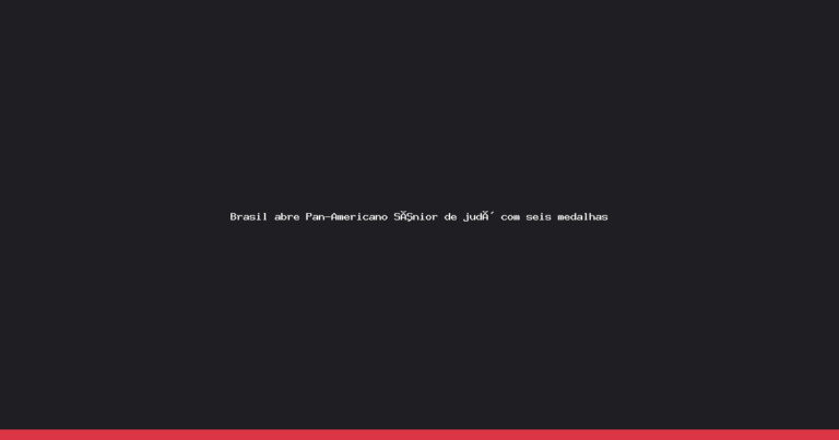 Judô brasileiro brilha no Pan-Americano Sênior: seis medalhas na estreia
