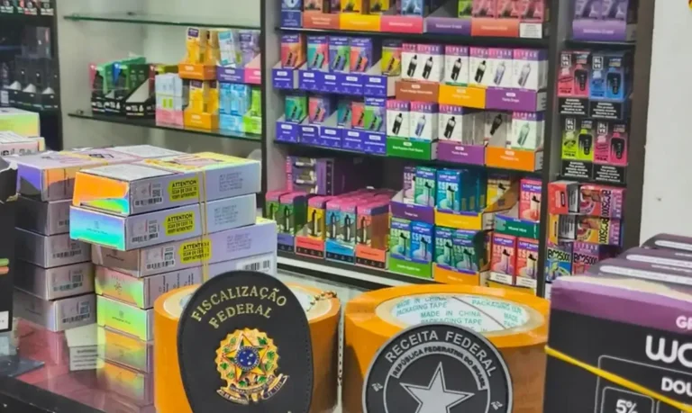 Operação conjunta apreende mais de 25 mil cigarros eletrônicos proibidos no Brasil