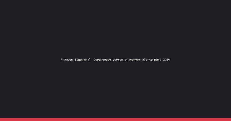 Alerta de golpes: fraudes ligadas à Copa do Mundo quase dobram e usam IA para enganar torcedores