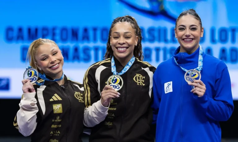 Lorrane Oliveira e Caio Souza lideram pódios no Campeonato Brasileiro de Ginástica Artística